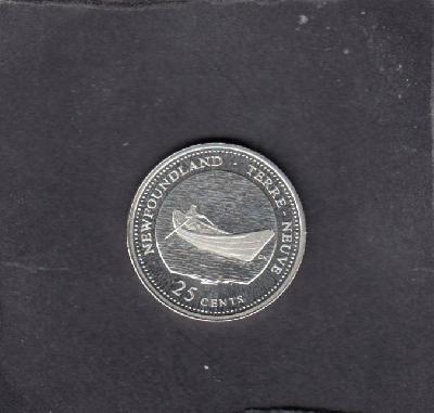 Beschrijving: 25 Cent  NEW FOUNDLAND  SHIP